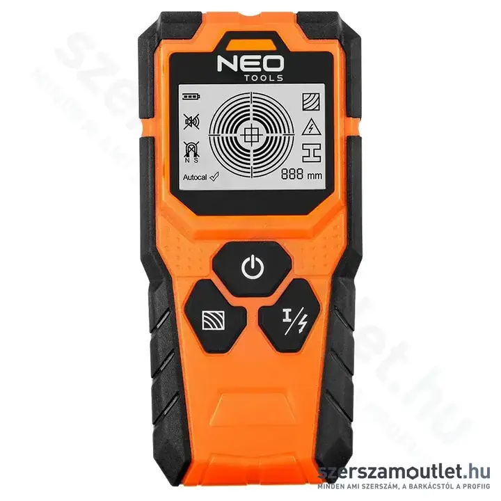 NEO TOOLS Faldetektor, fém, fa, feszültség, 3az1-ben