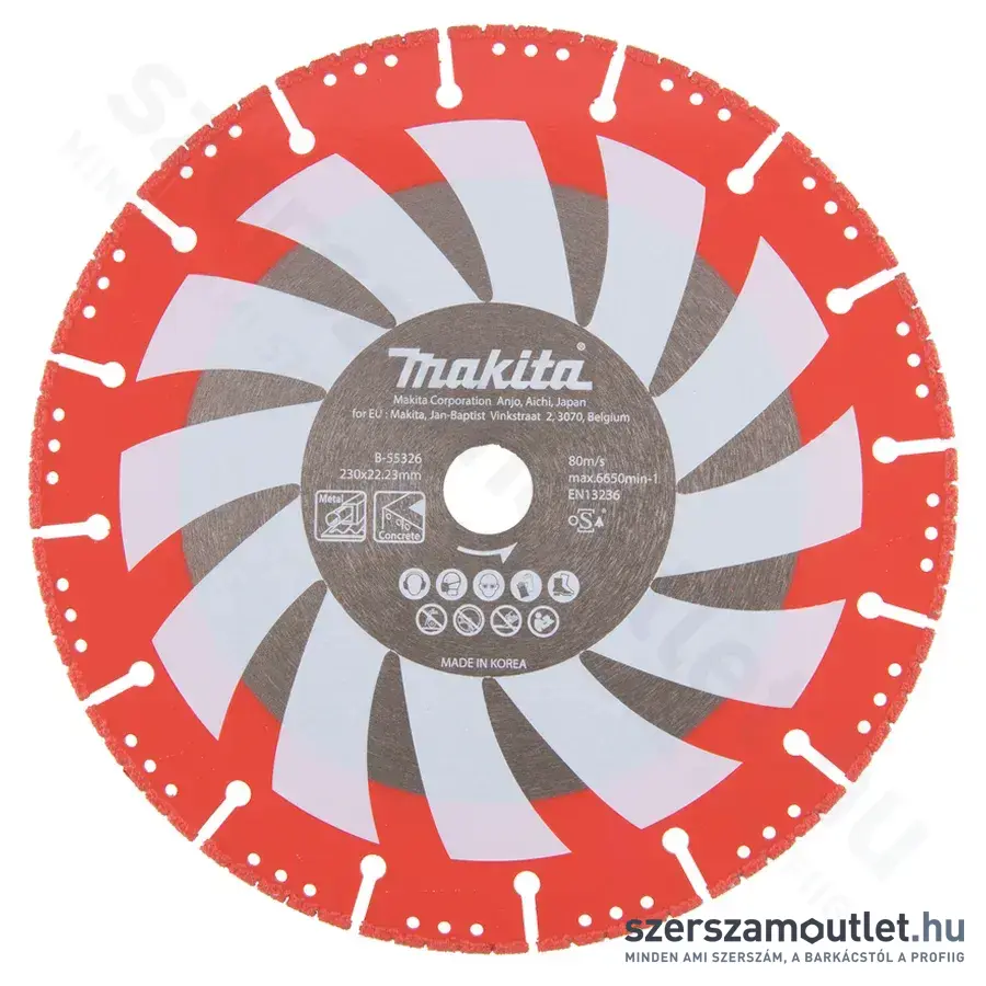 MAKITA RESCUE-CUT Vákuumforrasztott gyémánt vágótárcsa 230x22,23x3,1mm