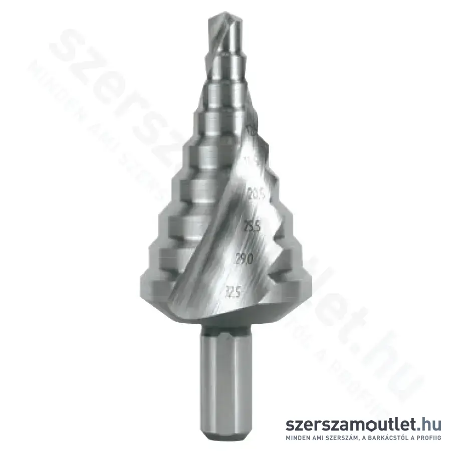ABRABORO HSS-G Lépcsős fúrószár metrikus kábelekhez, 6,5-40,5mm
