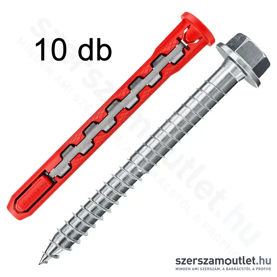 FISCHER HybridPower FUS Hatlapfejű Csavar műanyag dübellel 10x90mm (10db/doboz)