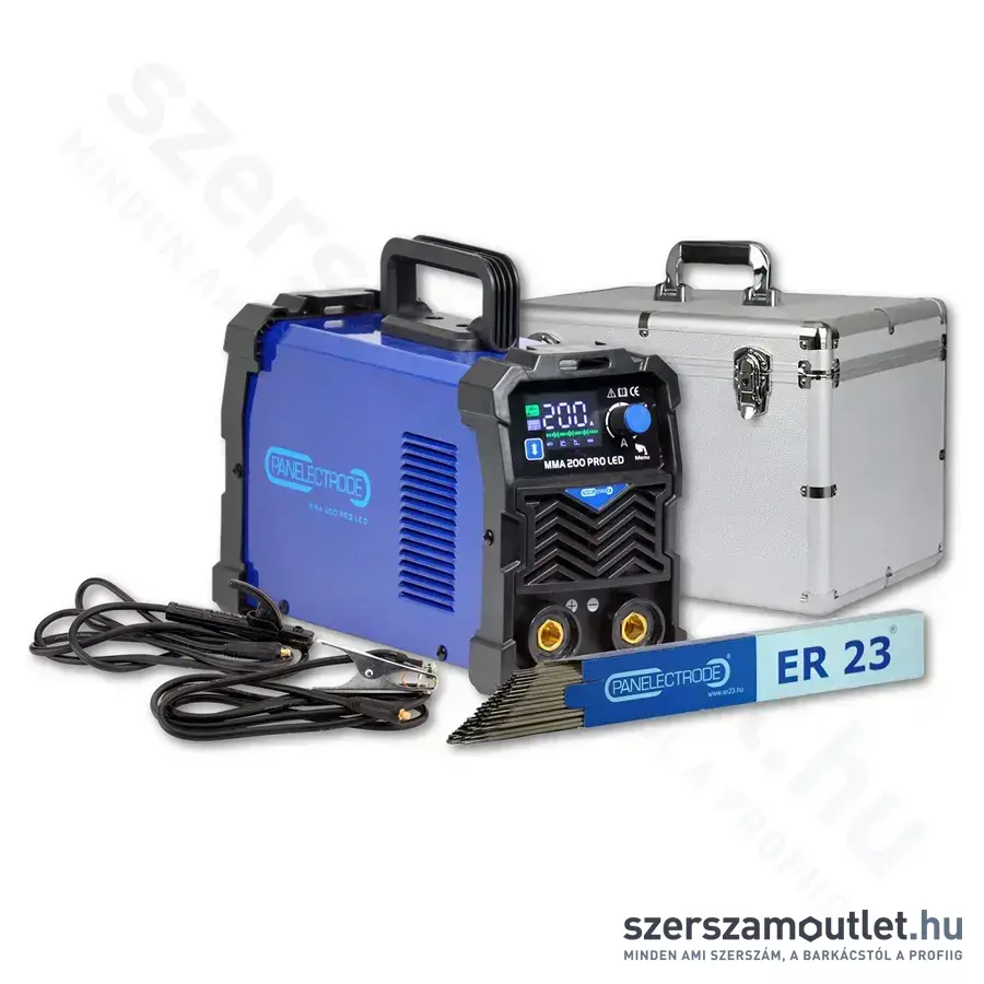 PANELECTRODE ER 23 MMA 200 PRO LED Inverteres hegesztőgép IP21S, 230V