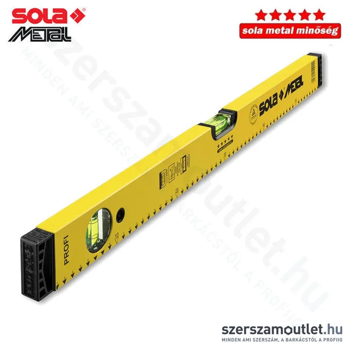 SOLA SM PROFI 60 Alumínium vízmérték 600mm [Sárga] (SOLAPRO600) (695008SM)