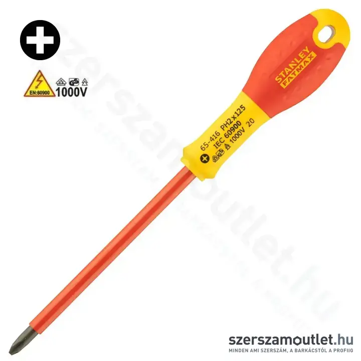 STANLEY FatMax SZIGETELT csavarhúzó PH2x125mm (0-65-416)