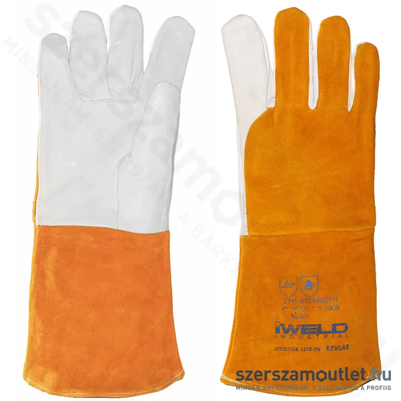 IWELD AWI Hegesztő védőkesztyű, kevlar (XL/10) (TIGK-1310-YN) (50TIGK1310YN)