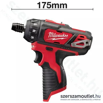 MILWAUKEE M12 BD-0 Akkus fúró-csavarbehajtó (12V) (Akku és töltő nélkül!)