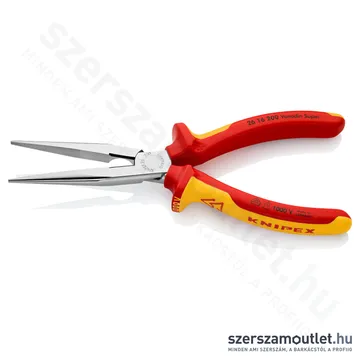 KNIPEX SZIGETELT Telefon (rádió) fogó egyenes 200mm (26 16 200)