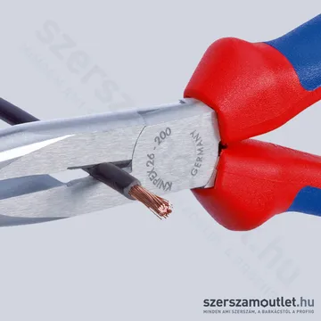 KNIPEX Telefon (rádió) fogó hajlított 200mm (26 25 200)