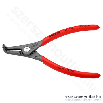KNIPEX Seeger (zéger) fogó hajlított külső 165mm (49 21 A21)