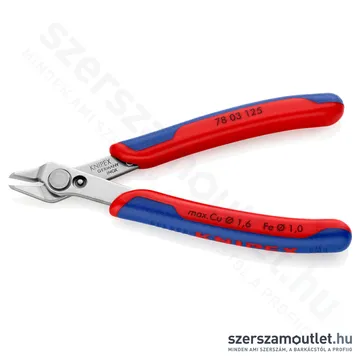 KNIPEX E-Super-Knips Műszerész oldalcsípő fogó 125mm (78 03 125)