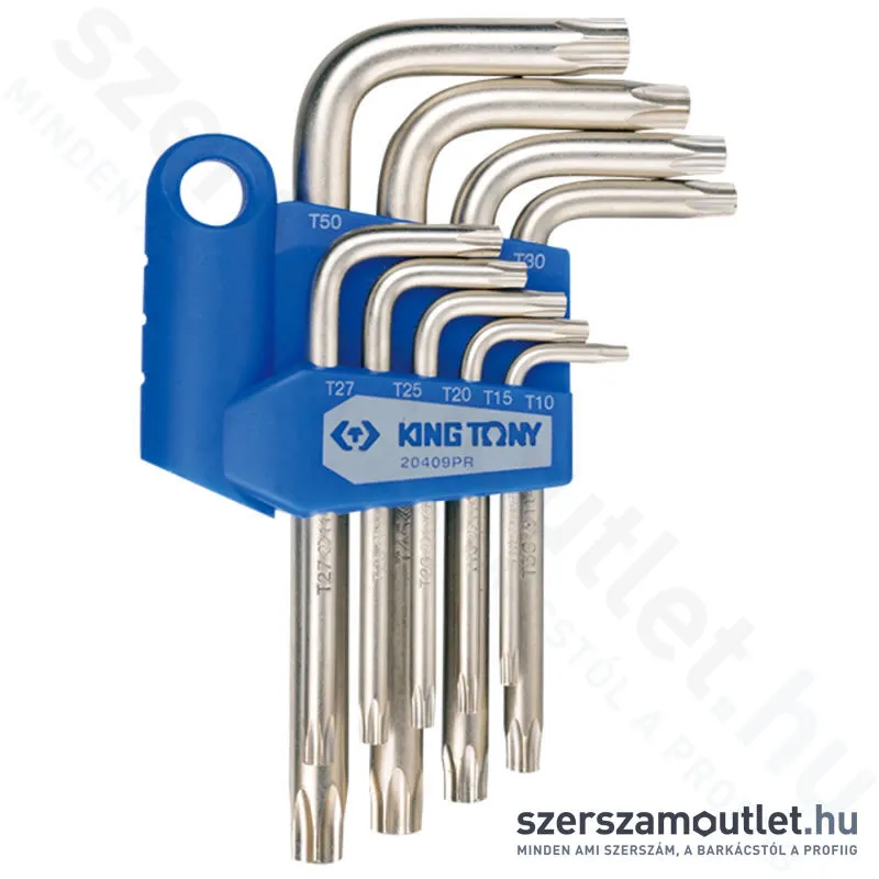 KINGTONY Furatos torx készlet 9 részes (T10-T50) (20409PR)