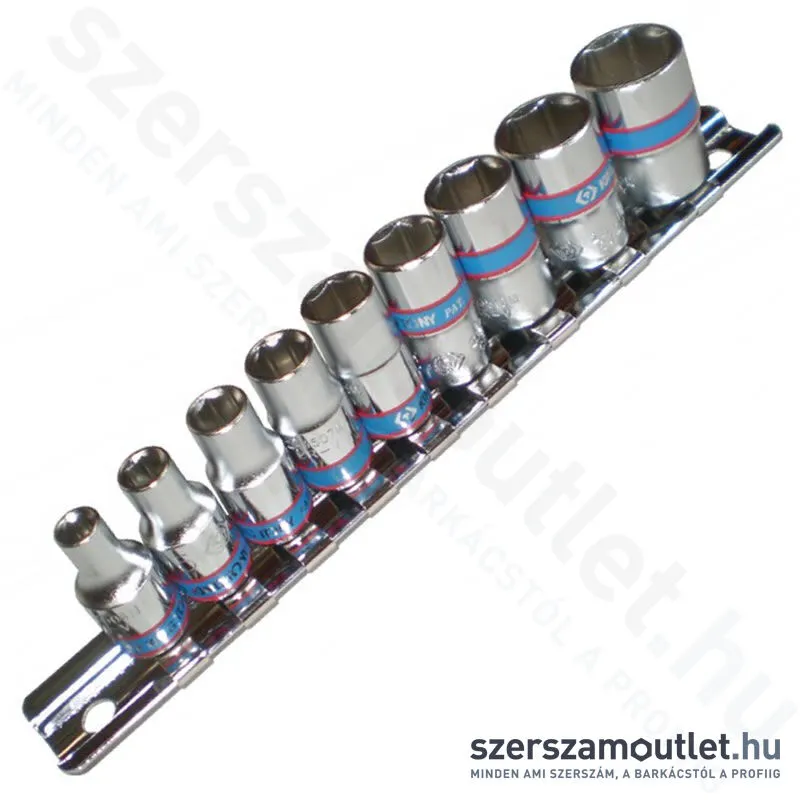 KINGTONY Dugókulcs készlet 9 részes, 1/4" (4-13mm) (2509MR)