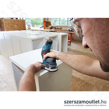 BOSCH GKF 12V-8 Akkus élmaró szénkefementes, L-boxxban (6-8mm) (2x3,0Ah/12V) (06016B0000)