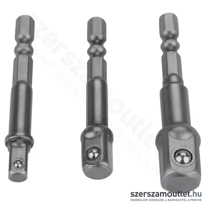 EXTOL Dugókulcs adapter készlet 3 részes