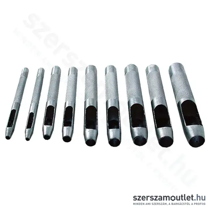 EXTOL Bőrlyukasztó készlet 9 részes (2,5-10mm)