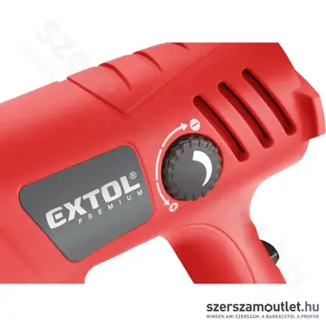 EXTOL Hőlégfúvó kofferben tartozékokkal (2000W/600fok)