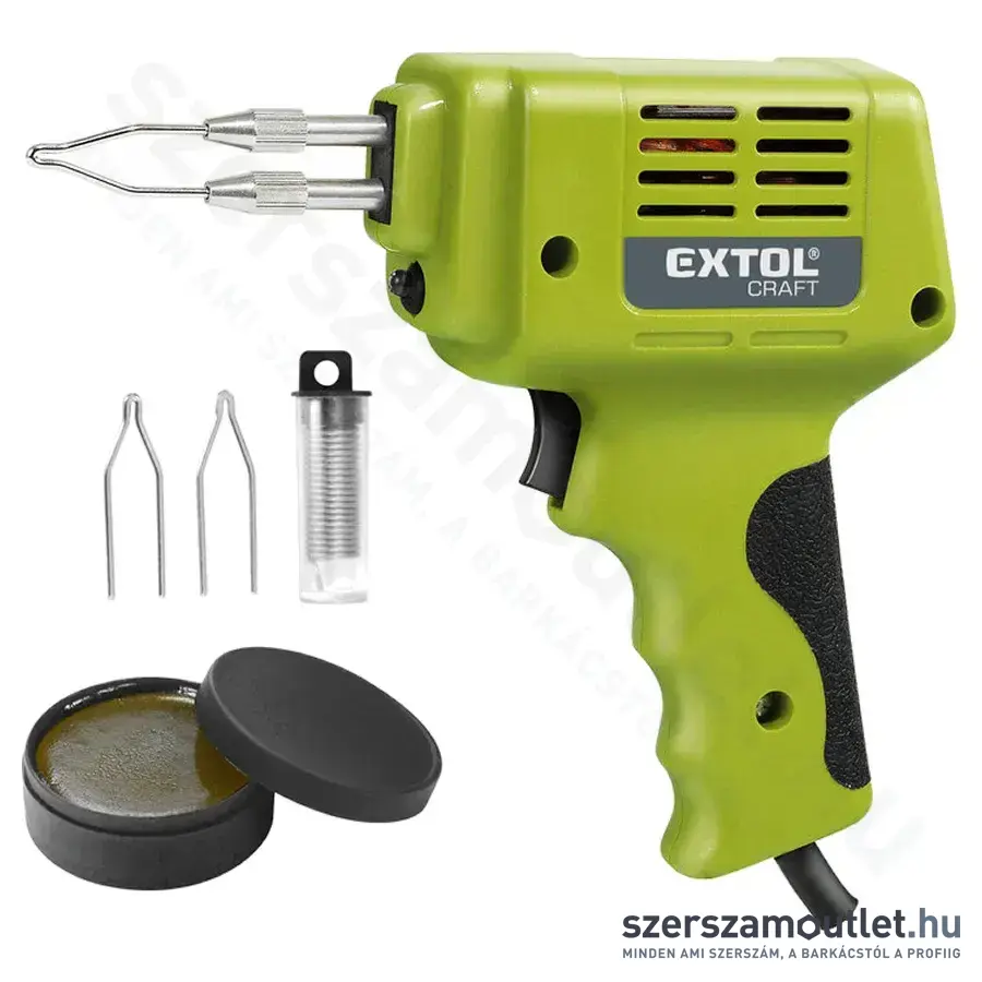 EXTOL Forrasztópisztoly kofferben + tartozékok 175W