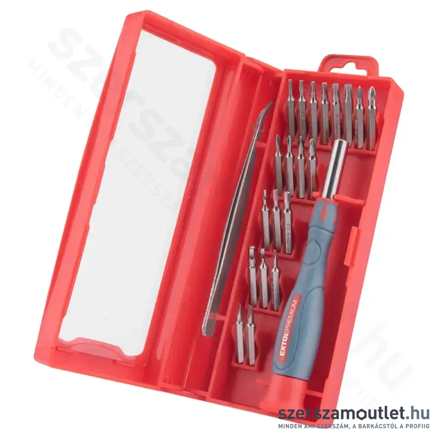 EXTOL Órás csavarhúzó készlet 22 részes (SL+PH+PZ+TORX+IMBUSZ)