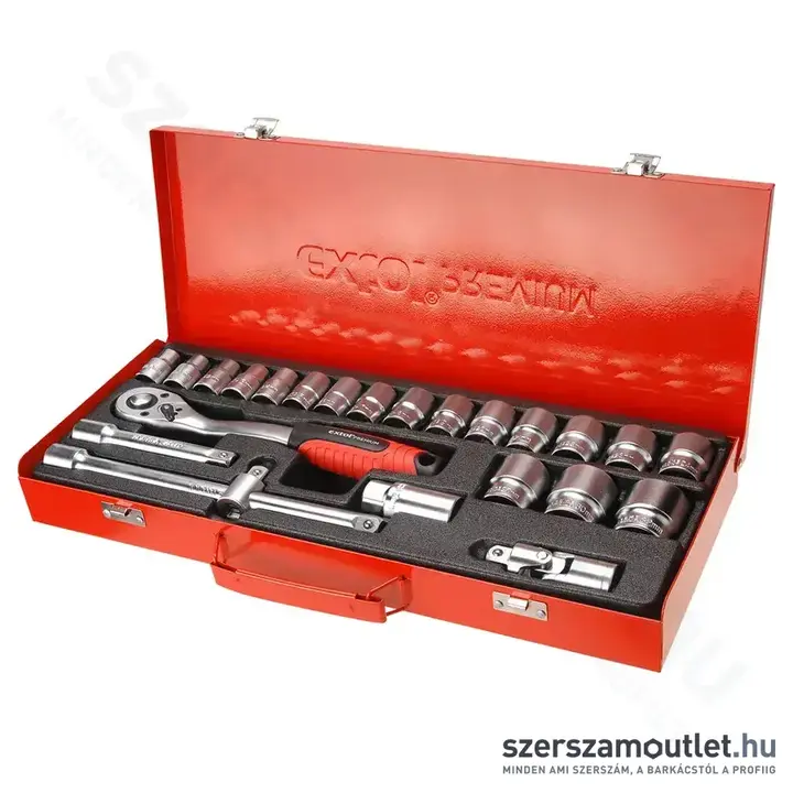 EXTOL Dugókulcs készlet 24 részes 1/2" (10-32mm)