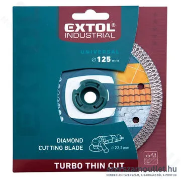 EXTOL Gyémánttárcsa ipari korong 125mm