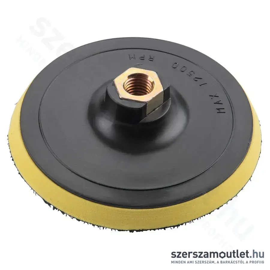 EXTOL Gumitányér sarokcsiszolóhoz, tépőzáras 125mm