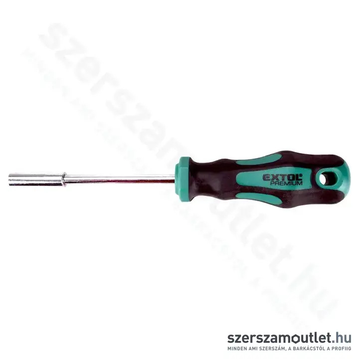 EXTOL Csavarhúzó markolat, mágneses csavarbehajtóval 1/4"x100mm
