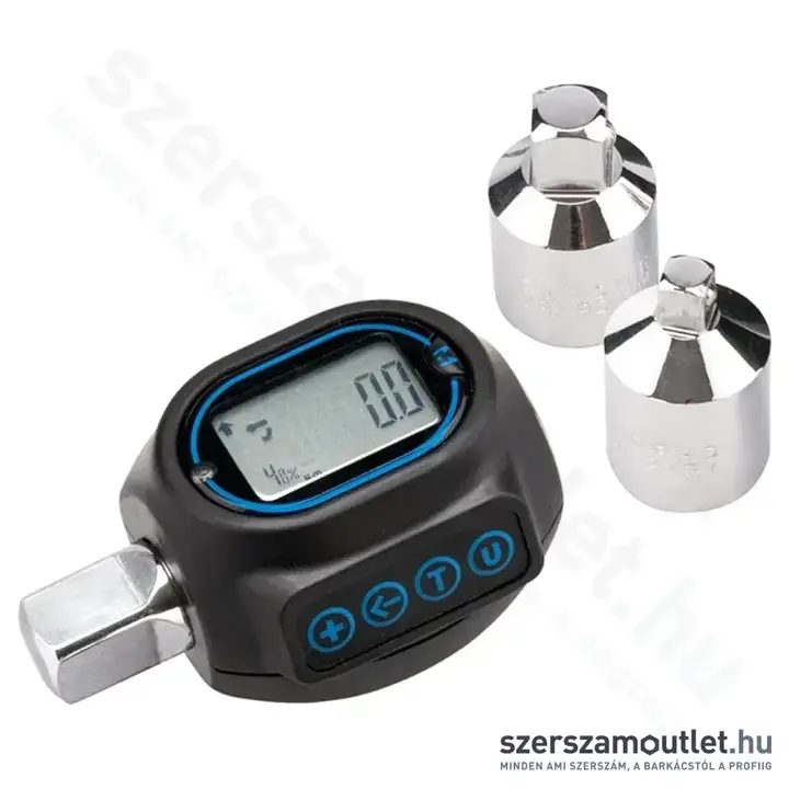 EXTOL Digitális nyomaték adapter 20-200Nm (1/2"-1/4"-3/8")