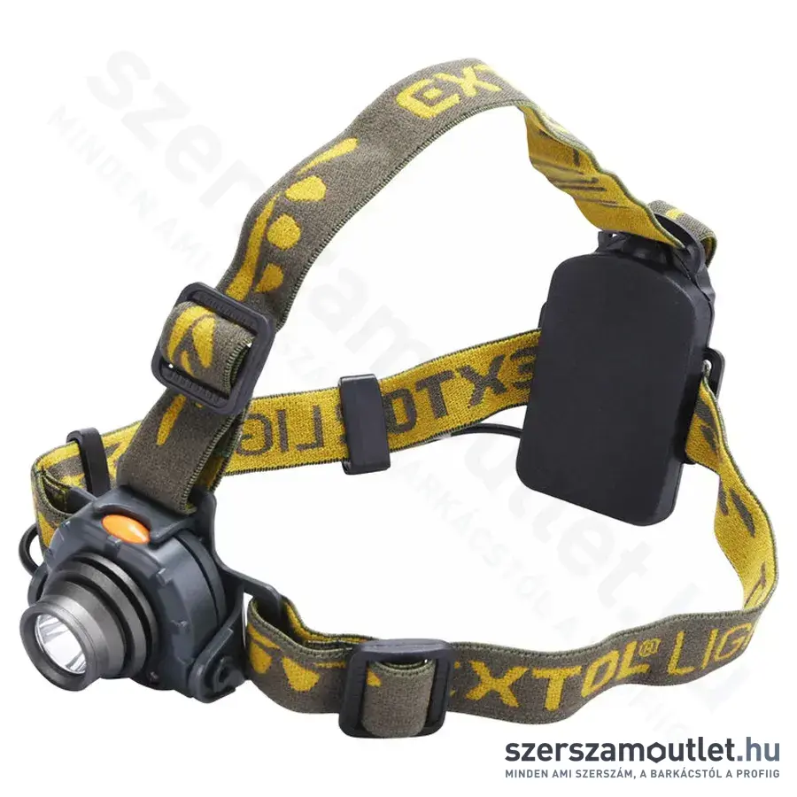 EXTOL LED fejlámpa 3 funkció, 3 W, 120Lm