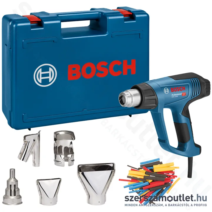 BOSCH GHG 23-66 Hőlégfúvó kofferben tartozékokkal (2300W/650°C) (06012A6301)