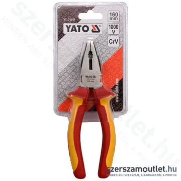 YATO Kombinált fogó 1000V-ig szigetelt 160mm (YT-21151)