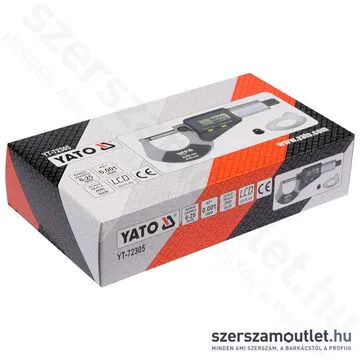 YATO Mikrométer digitális kijelzővel 0-25mm (YT-72305)