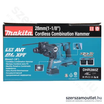 MAKITA DHR280Z Akkus fúró-vésőkalapács (2x18V) (Akku és töltő nélkül!)