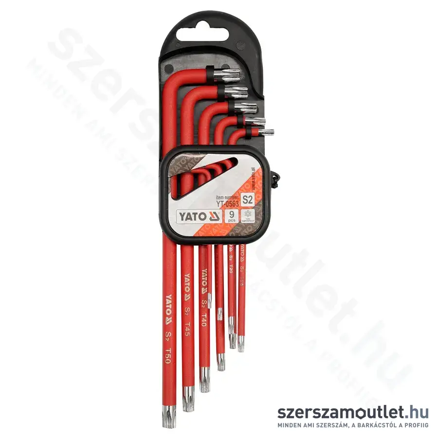 YATO Torxkulcs készlet T10-T50 hosszú 9 db (YT-0563)