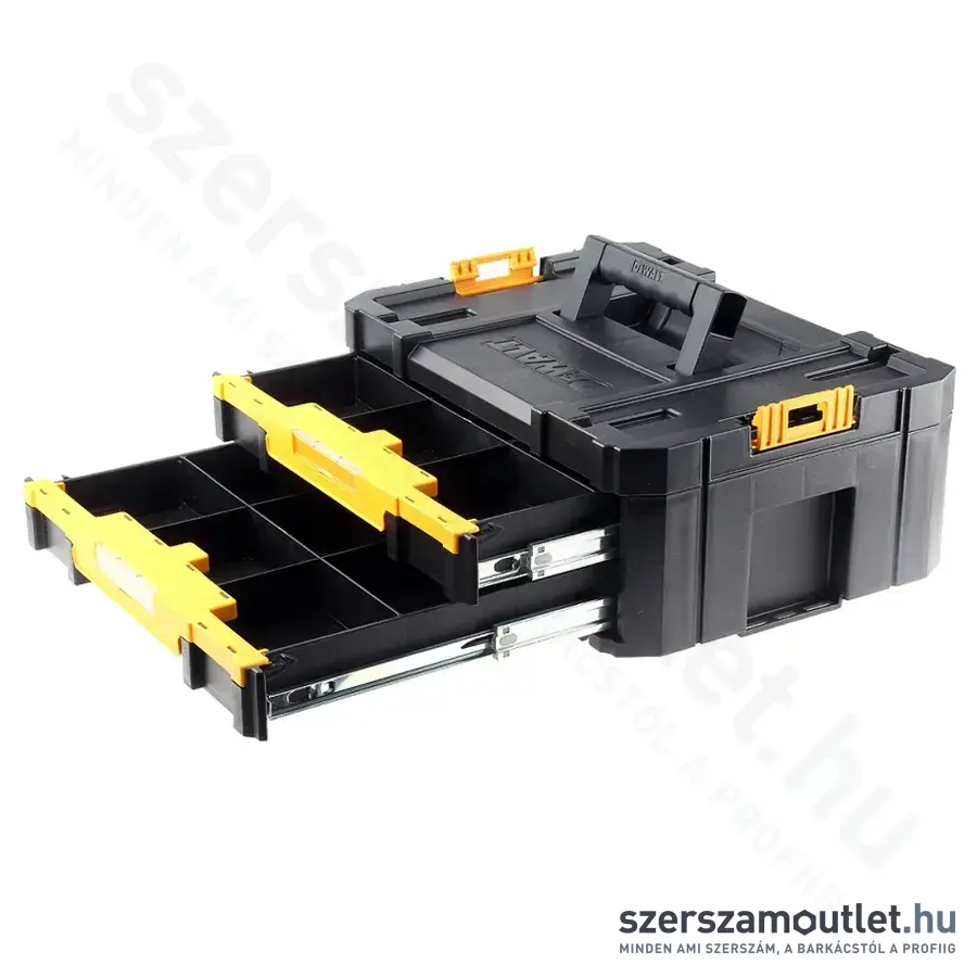 DEWALT TSTAK IV Szortimenter beépített fiókos tárolóval 430×162×314mm (DWST1-70706)