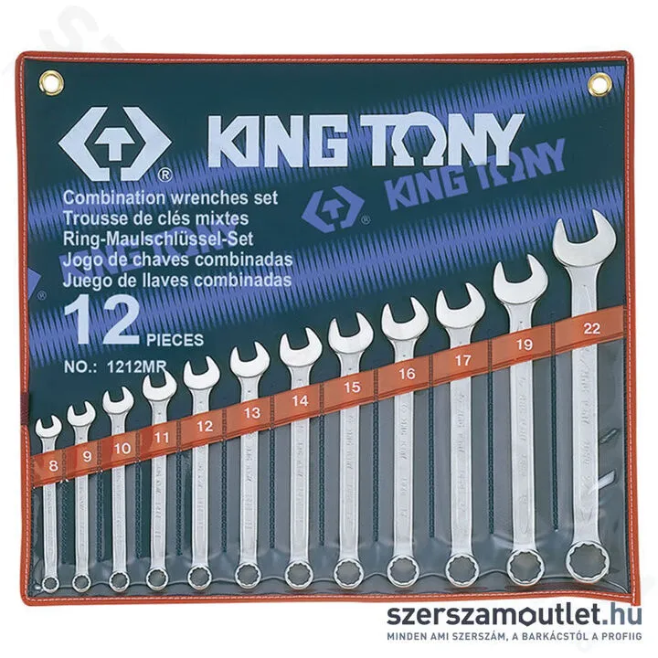 KINGTONY Csillag-villáskulcs készlet 12 részes (8-22mm) (1212MR)