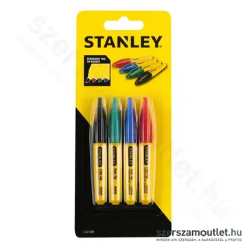 STANLEY jelölő filc, 4 színű (2-47-329)