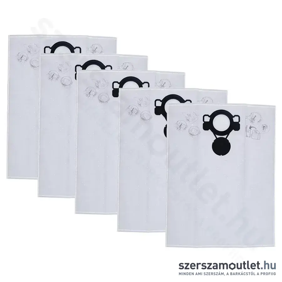 BOSCH Filc szűrőzsák GAS 20 L SFC, GAS 15 (5db) (2605411229)