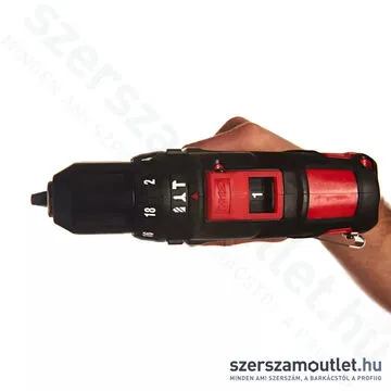 MILWAUKEE M12 BPD-202C Akkus ütvefúró-csavarozó kofferben (30Nm/2x2,0Ah/12V) (4933441940)