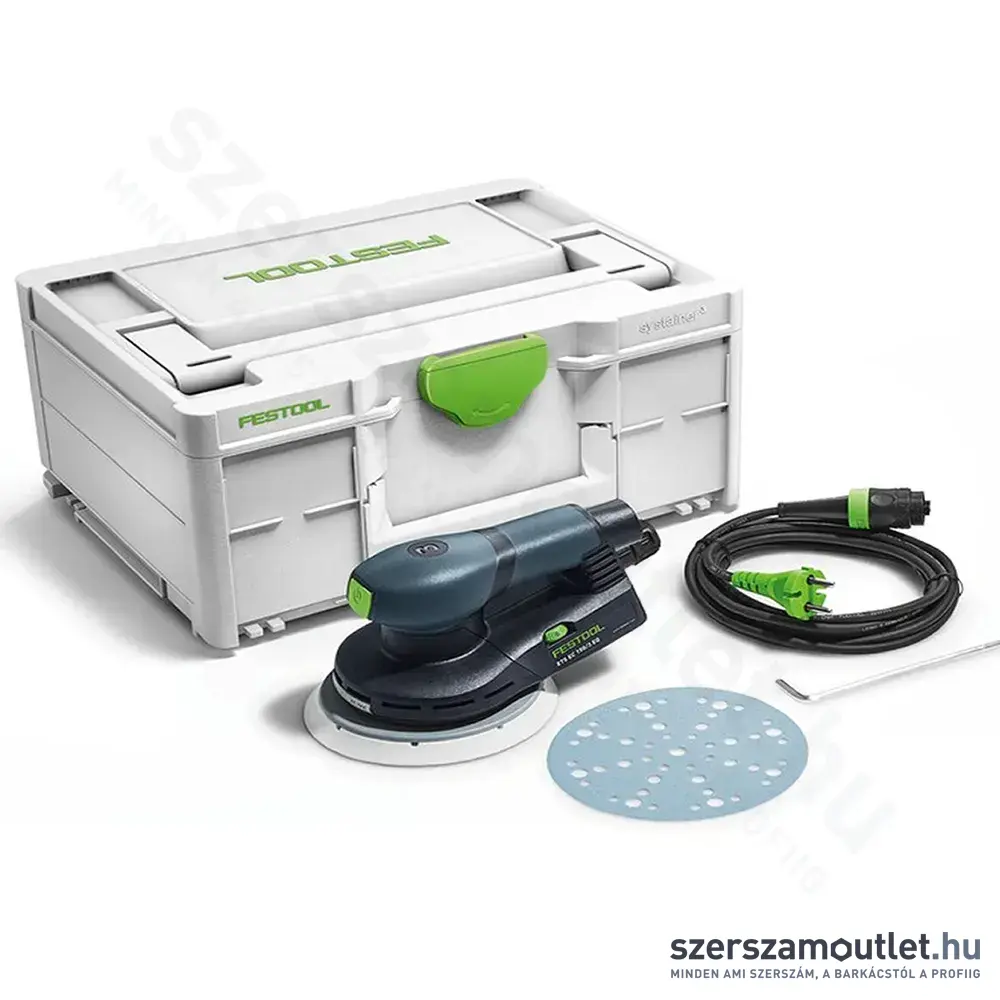 FESTOOL ETS EC 150/3 EQ-Plus excentercsiszoló Systainer-ben (400W/150mm)