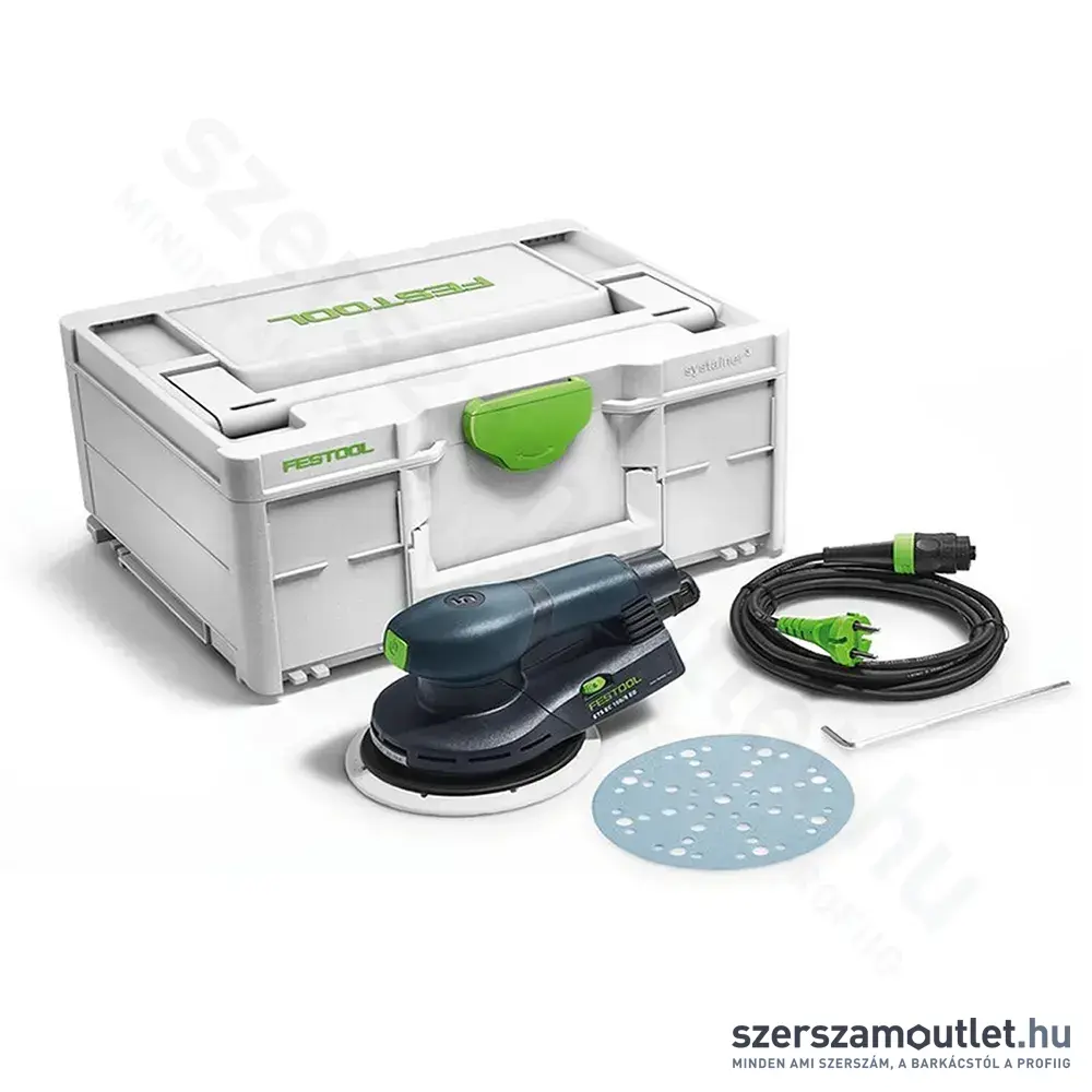 FESTOOL ETS EC 150/5 EQ-Plus excentercsiszoló Systainer-ben (400W/150mm)