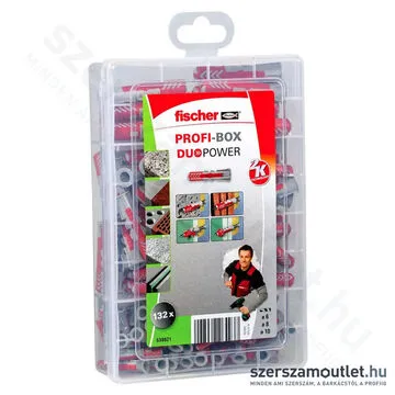 FISCHER Profi-Box DUOPOWER Műanyag dübel készlet [132db/doboz] [1db] (538621)