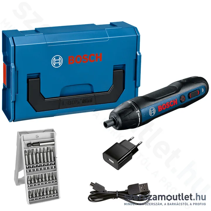 BOSCH GO Akkus csavarozó + L-Boxx Mini (1,5Ah/3,6V) (06019H2101)