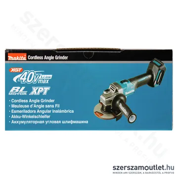 MAKITA GA005GZ Akkus szénkefementes sarokcsiszoló (40V/125mm) (Akku és töltő nélkül!)