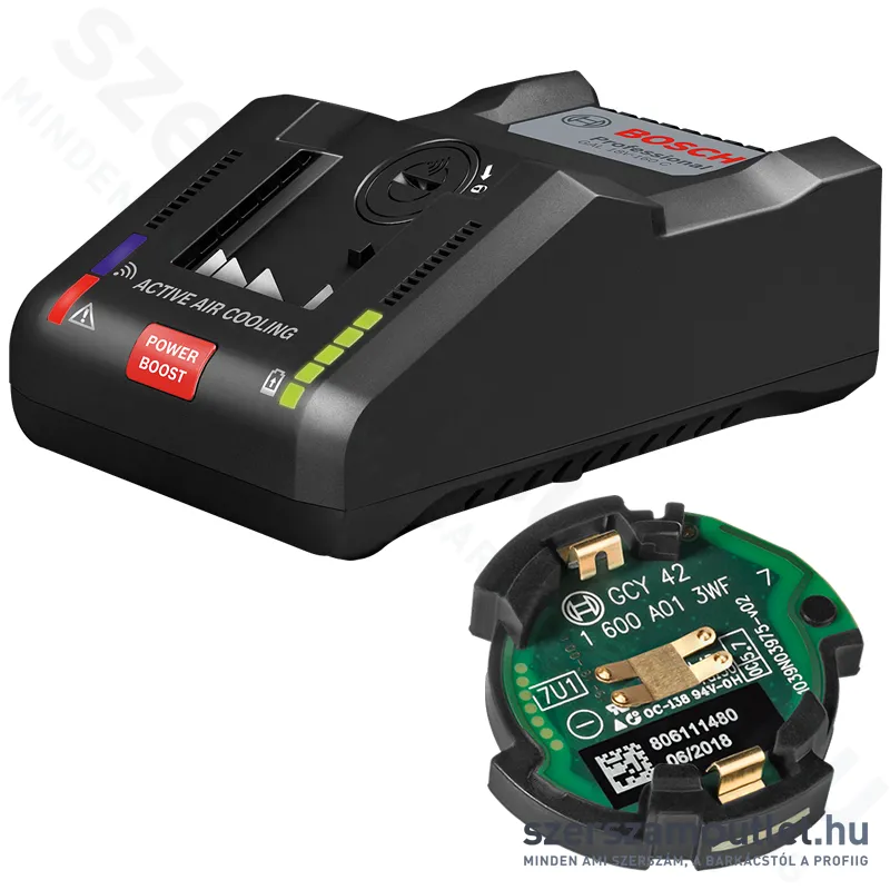 BOSCH GAL 18V-160 C és GCY 42 Gyorstöltő + Bluetooth modul (1600A019S6)