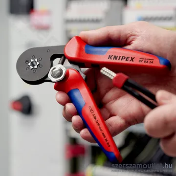 KNIPEX Érvéghüvelyfogó, önbeállító 180mm (97 53 14) (97 53 14 SB)