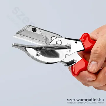 KNIPEX Sarokvágó olló műanyag és gumi profilokhoz 215mm (94 35 215)