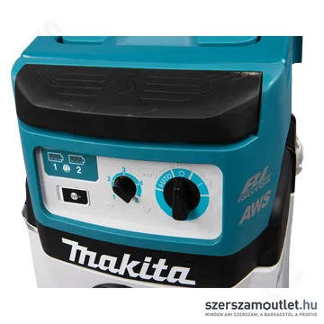 MAKITA DVC157LZX3 AWS Akkus száraz-nedves porszívó (2x18V) (Akku és töltő nélkül!)