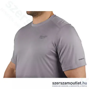 MILWAUKEE WWSSG-M WORKSKIN Technikai rövid ujjú póló, szürke (M)