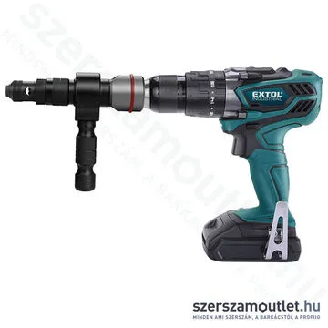 FORTUM Popszegecs adapter készlet fúrógépekhez, kofferben (2,4-6,4mm)