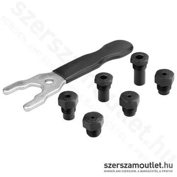 FORTUM Popszegecs adapter készlet fúrógépekhez, kofferben (2,4-6,4mm)