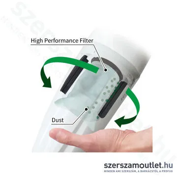 HIKOKI R18DB-BASIC Akkus porszívó (18V) (Akku és töltő nélkül!)
